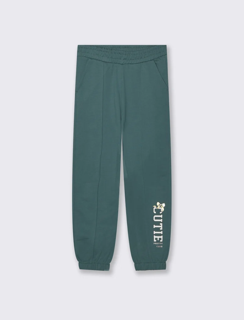 Pantaloni in felpa. - Verde