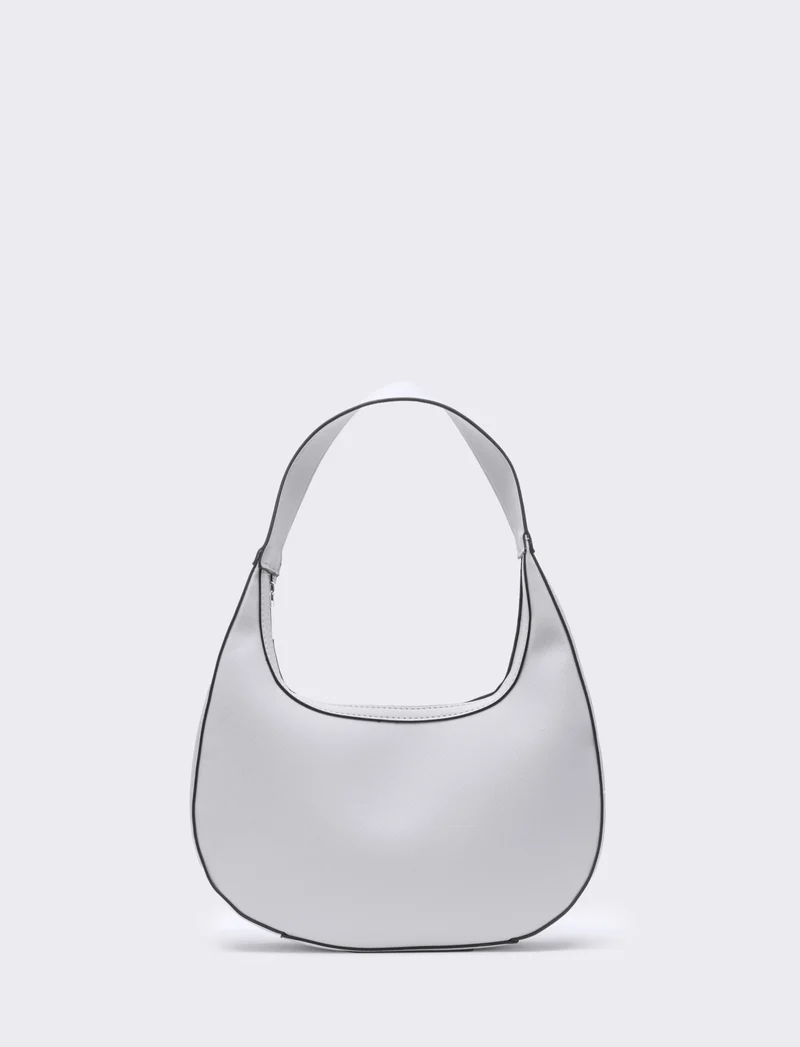 Borsa donna a spalla l30/h7/p17,5cm - Bianco sporco