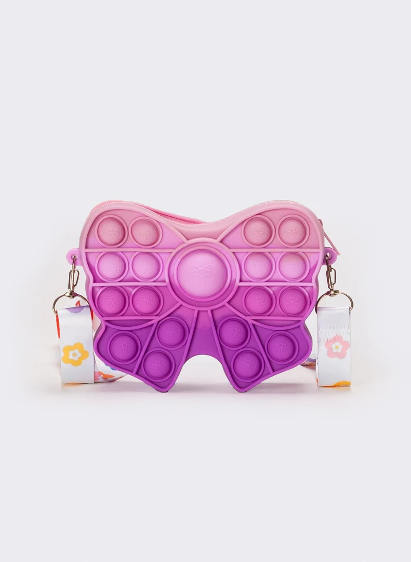 Borsetta bambina fiocco pop it - Lilla