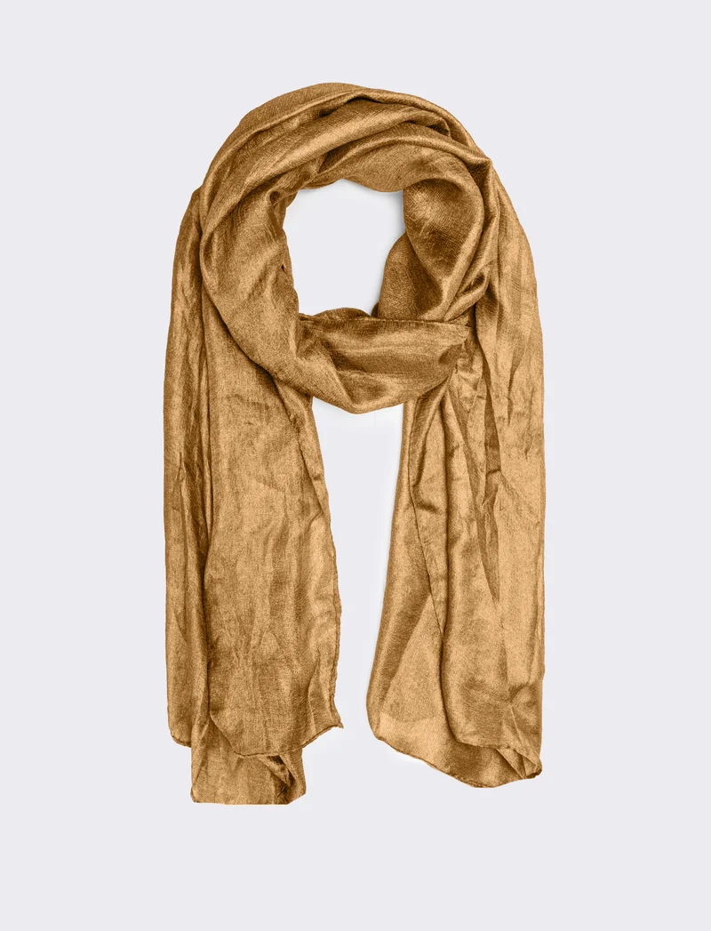 Foulard donna organza - Oro