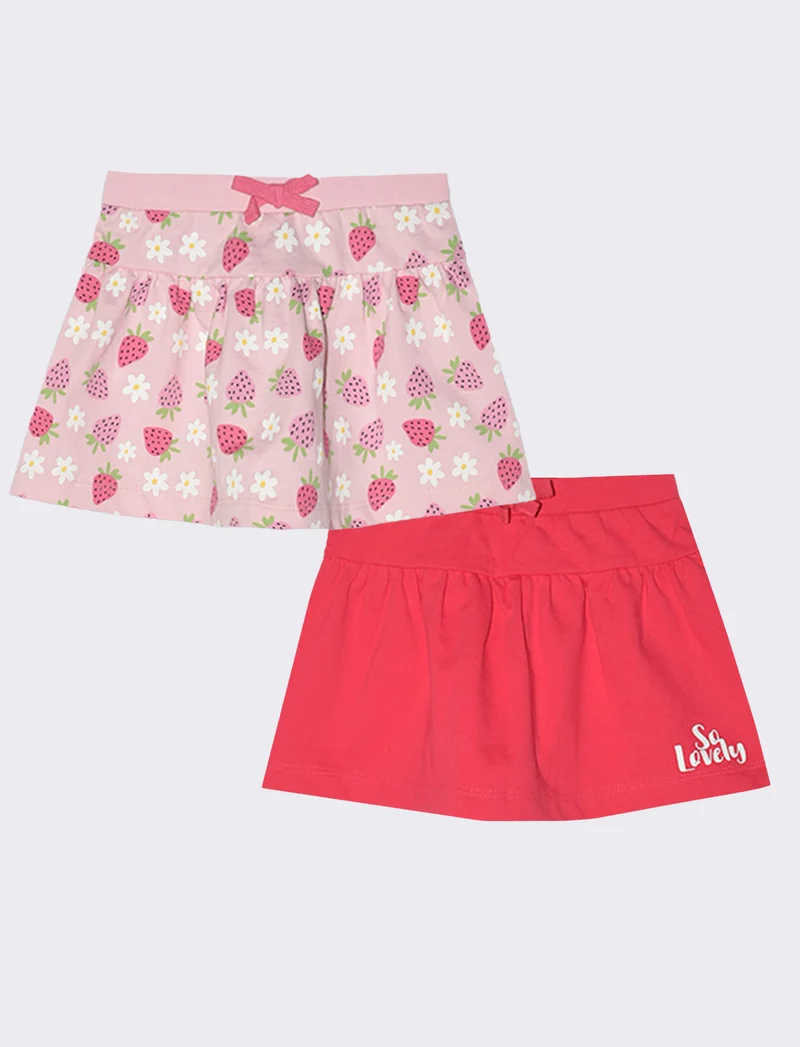 Gonna bipack. da neonata - Rosa