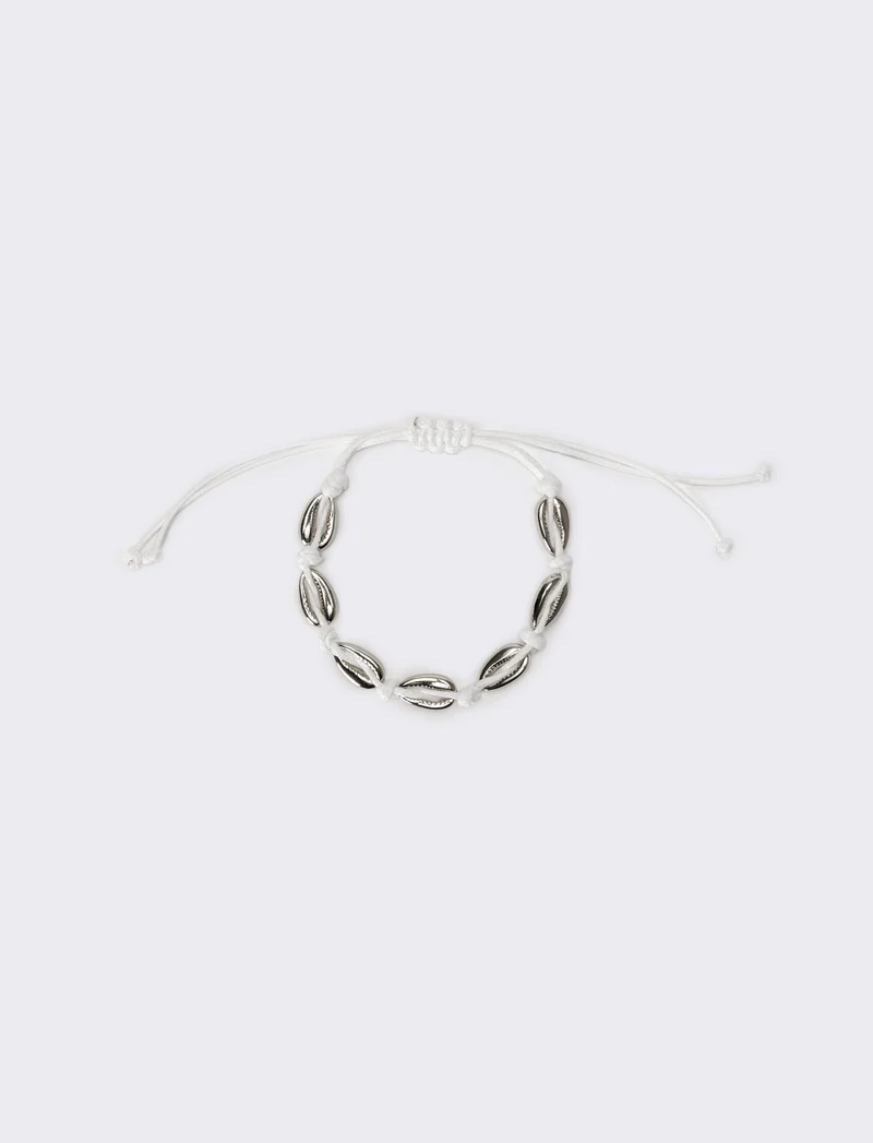 Cavigliera donna con conchiglia - Argento