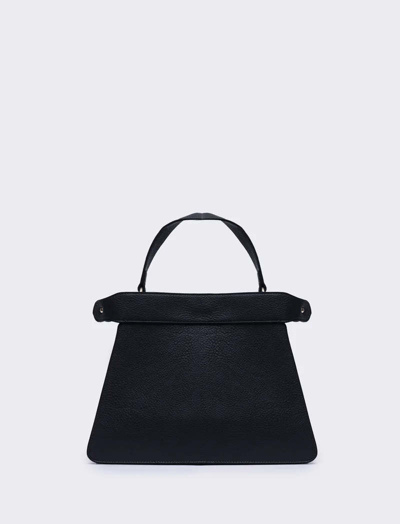 Borsa donna trapezio a mano 33l/24h/14p - Nero