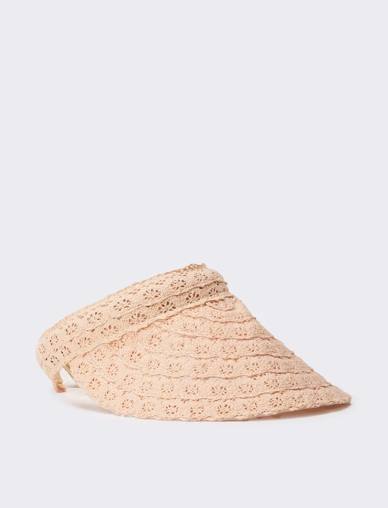Cappello bambina visiera con passamaneria - Rosa