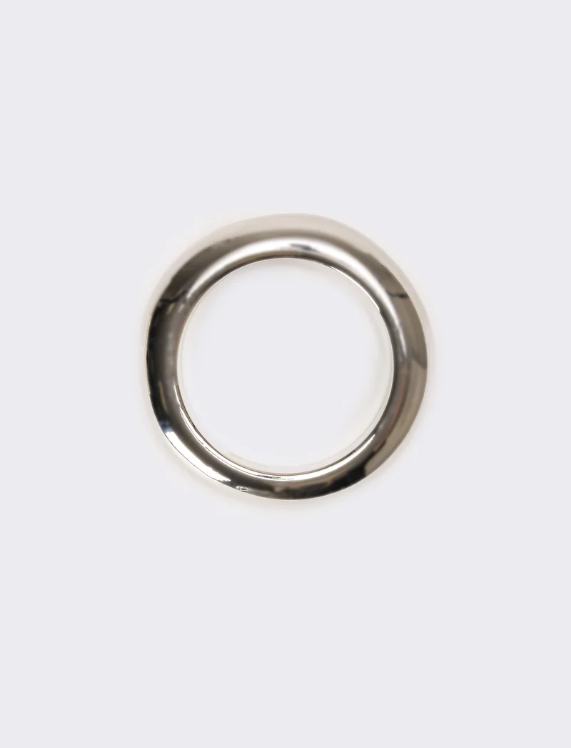 Bracciale donna rigido bombato - Argento