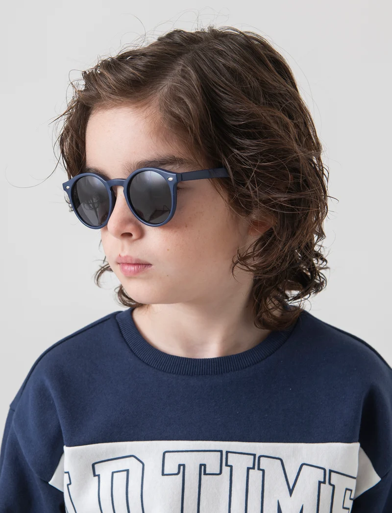 Occhiali bambino con montatura tonda - Blu