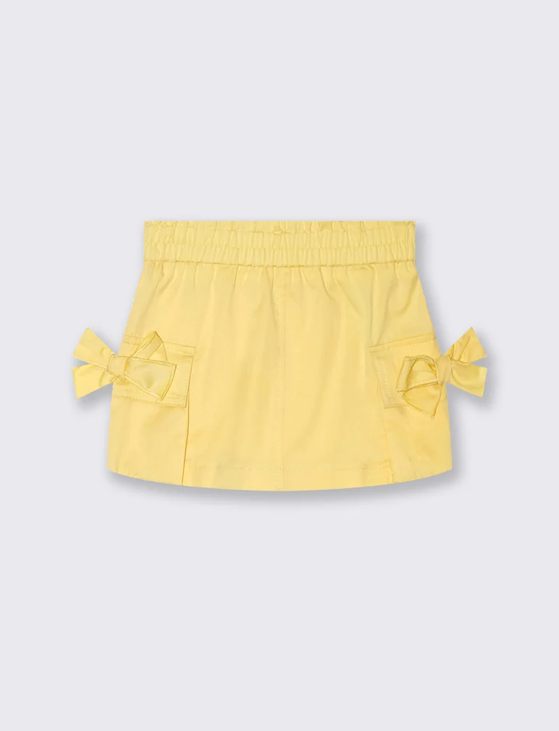 Gonna con tasconi da neonata - Giallo
