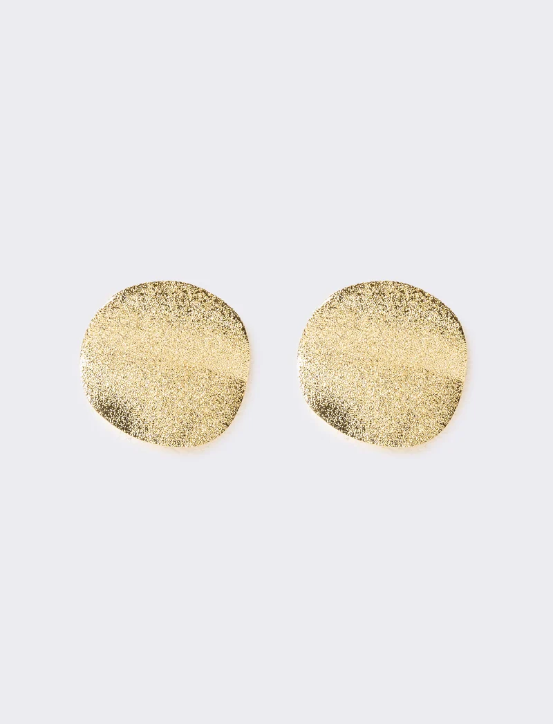 Orecchini donna padella con clips - Oro