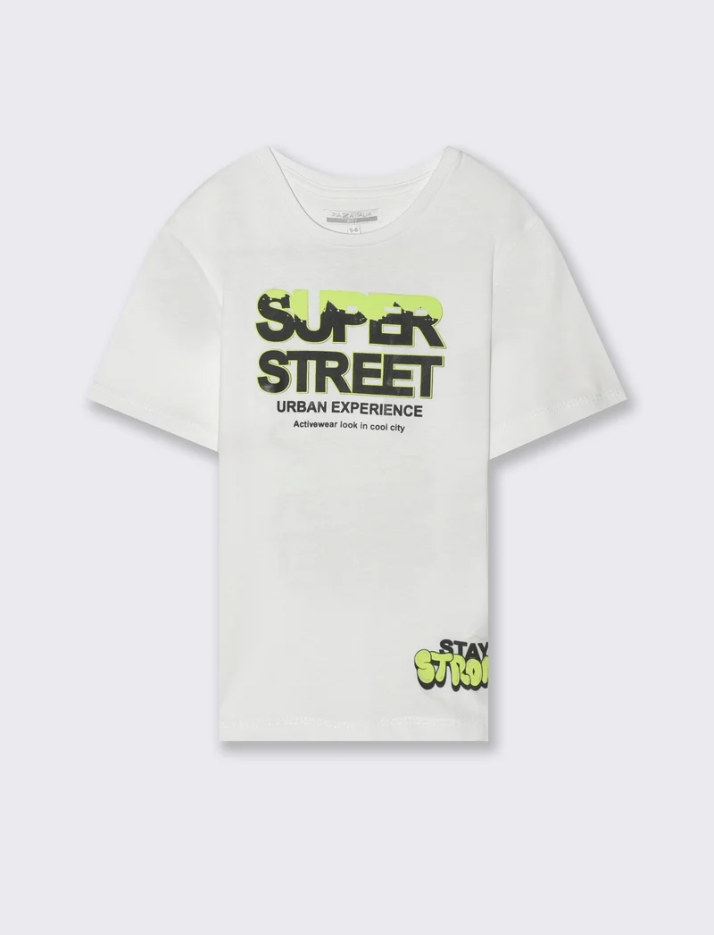 T-shirt regular da bambino - Bianco