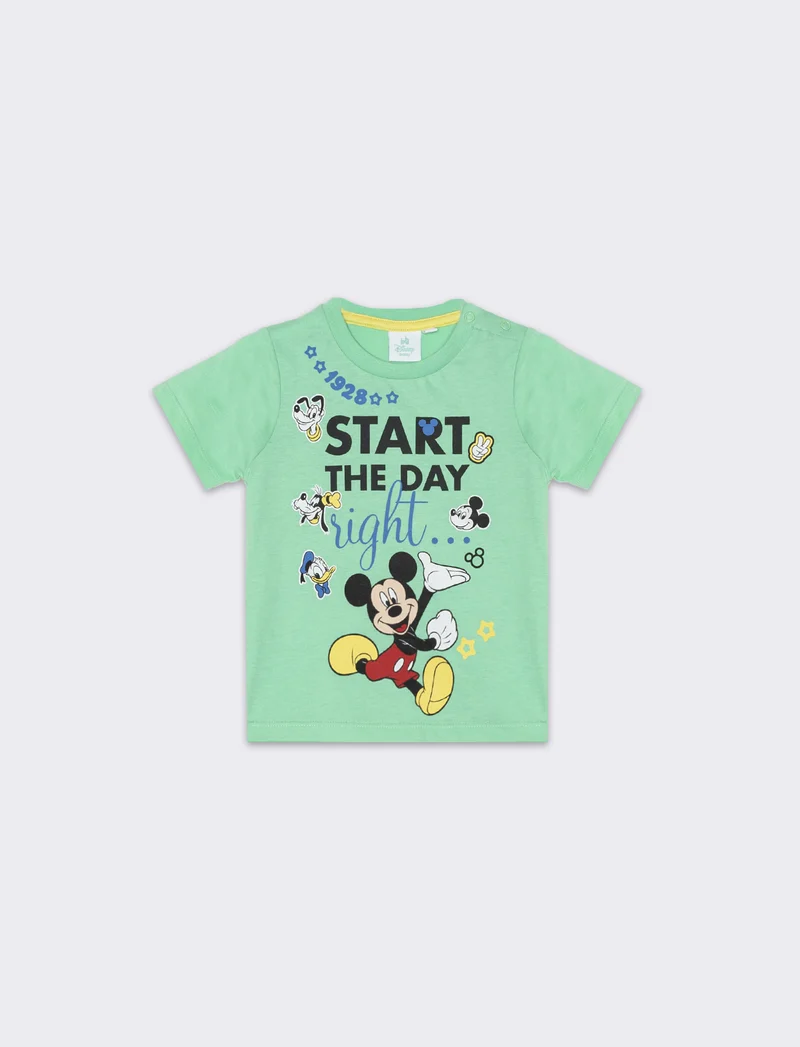 T-shirt manica corta Disney da neonato - Verde