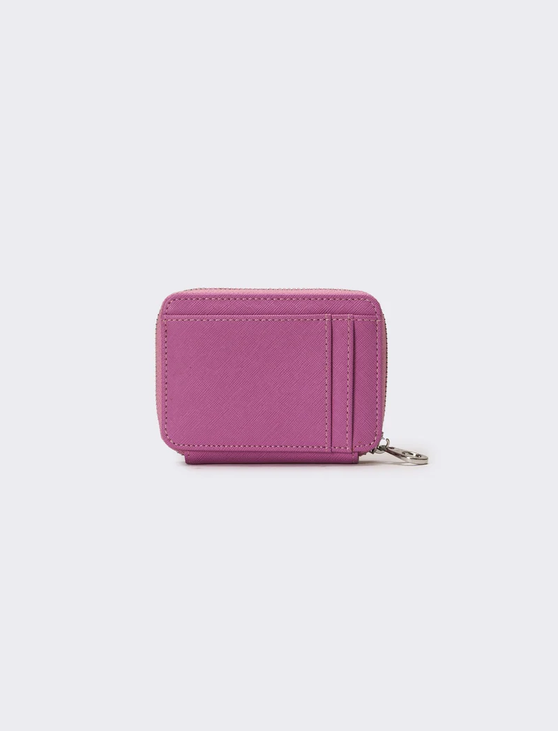 Portafogli donna con zip intorno - Rosa