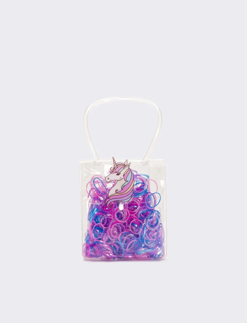 Borsetta per elastici per capelli - Rosa