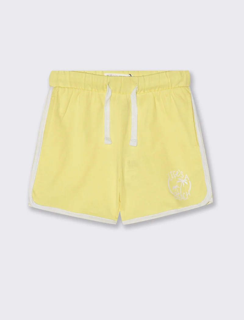 Bermuda con profili da neonato - Giallo