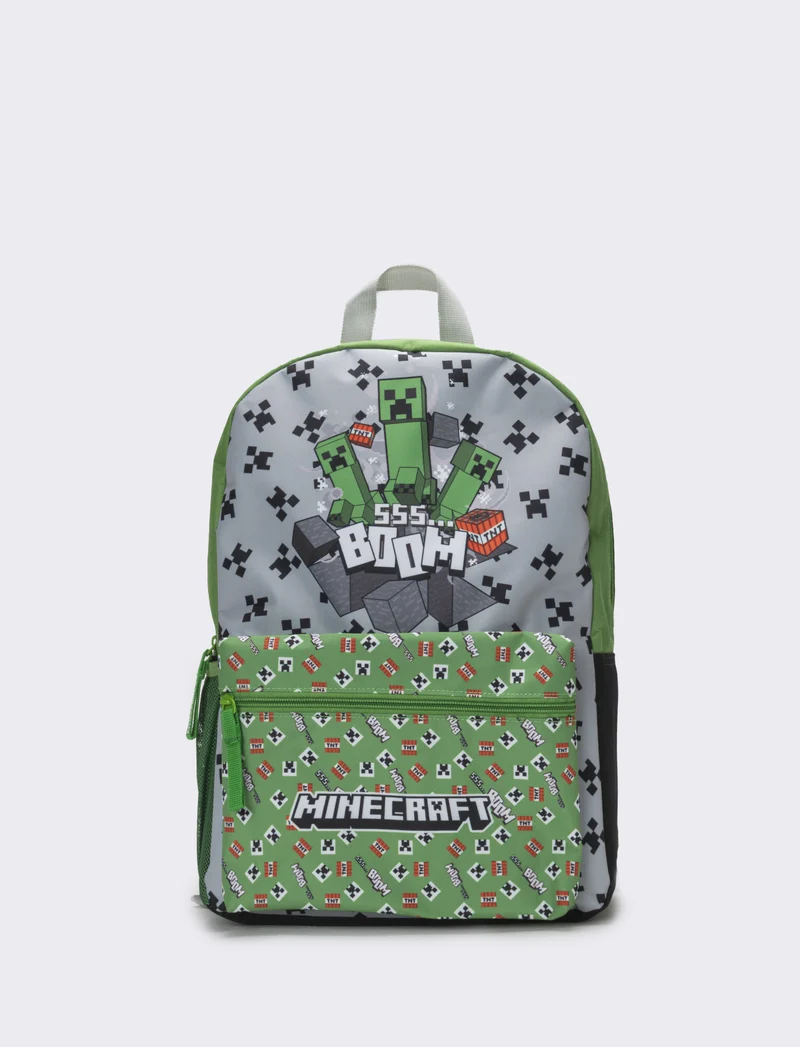 Zaino bambino minecraft - Grigio