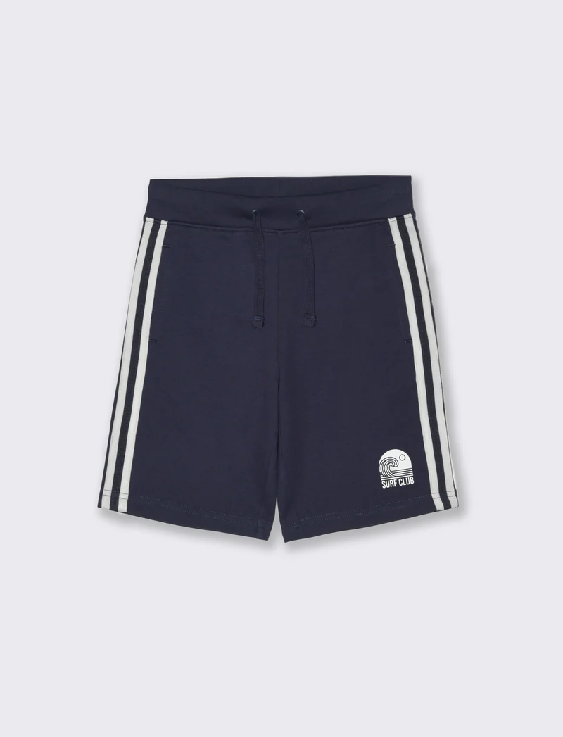 Bermuda in felpa sporty da bambino - Blu