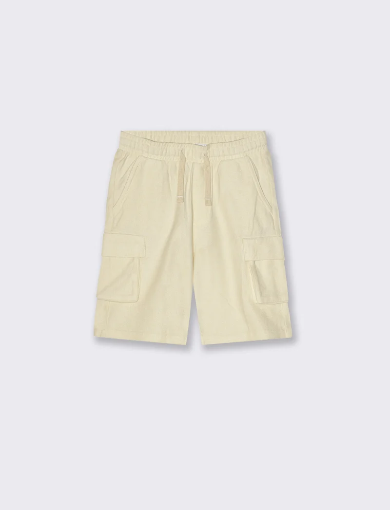 Bermuda in felpa da bambino - Beige