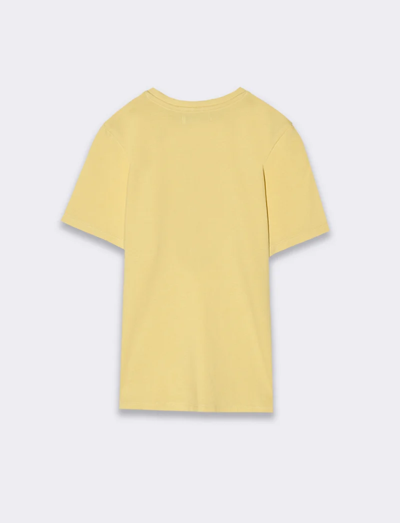T-shirt in piquet da bambino - Giallo