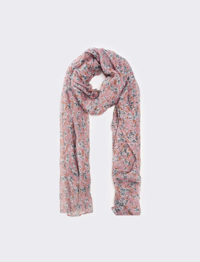 Foulard donna fiorellini - Rosa