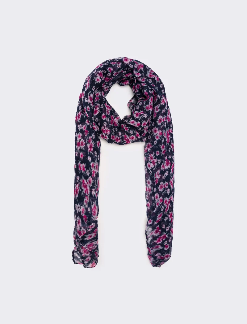 Foulard donna fiorellini - Blu