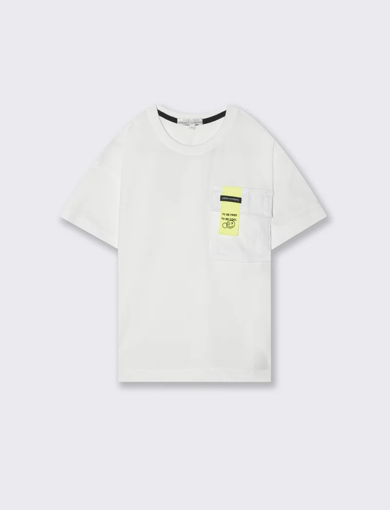 T-shirt over da bambino - Bianco
