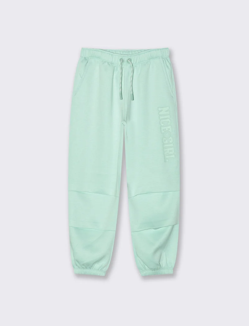 Jogger da bambina sportivo - Verde acqua