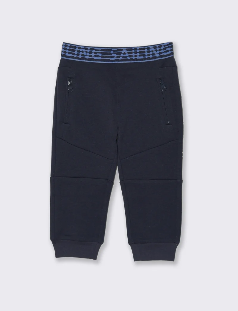 Jogger con elastico in vita da neonato - Blu