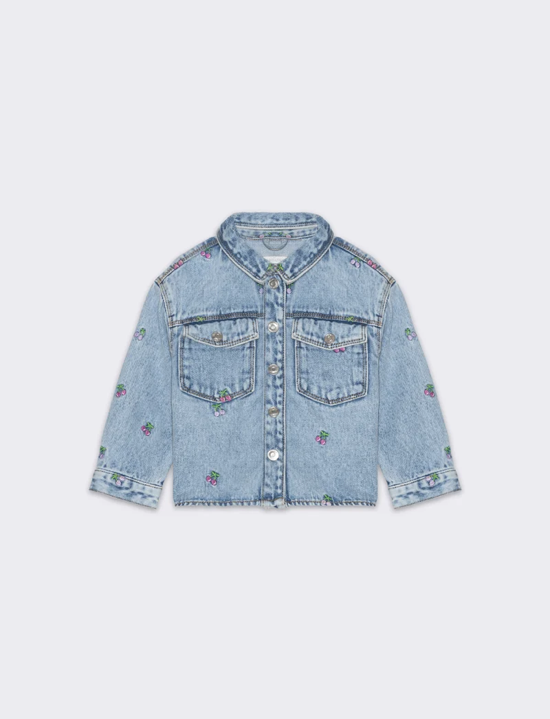 Giacca camicia in denim da neonata - Denim