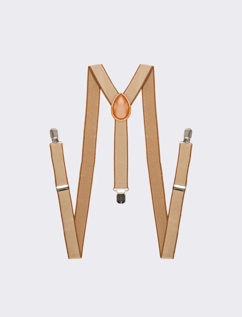 Bretelle uomo fantasia - Beige