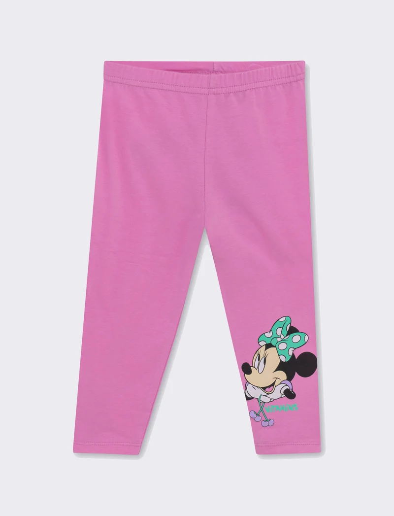 Leggings rosa Minnie da neonata - Rosa