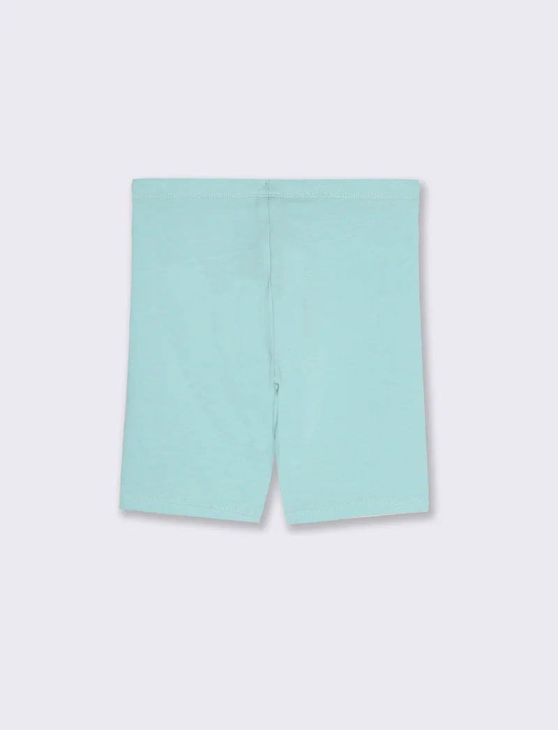 Leggings corto da bambina - Verde acqua