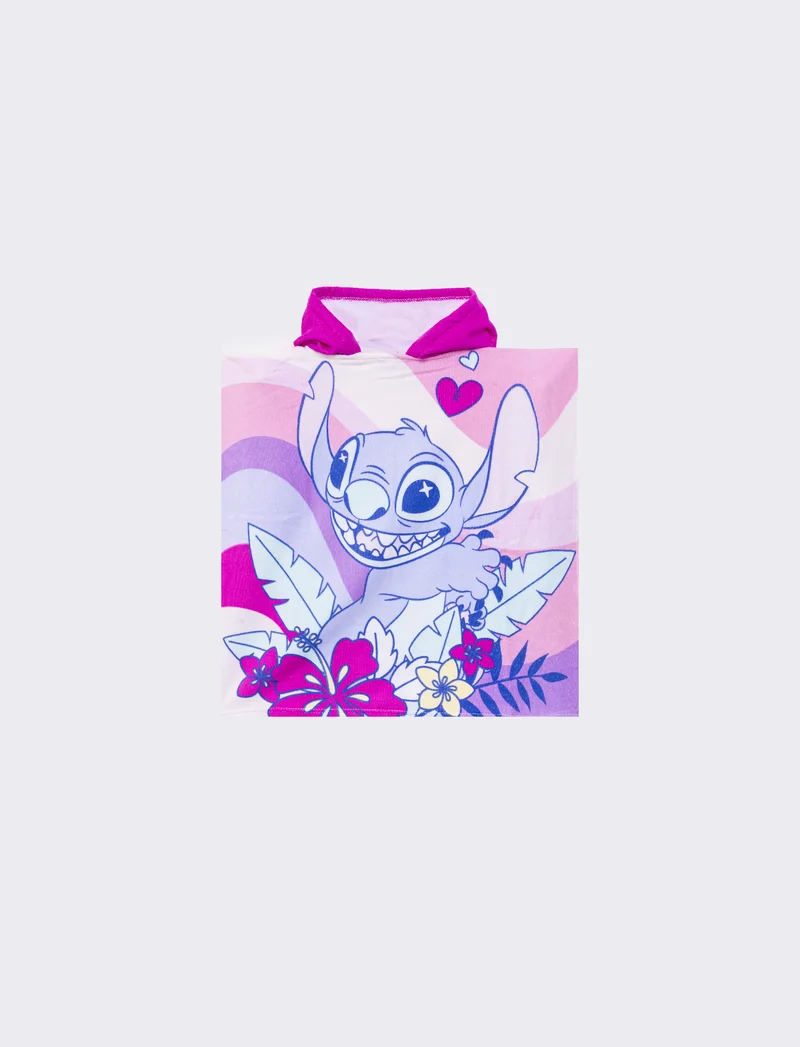 Poncho mare bambina licenze - Lilla