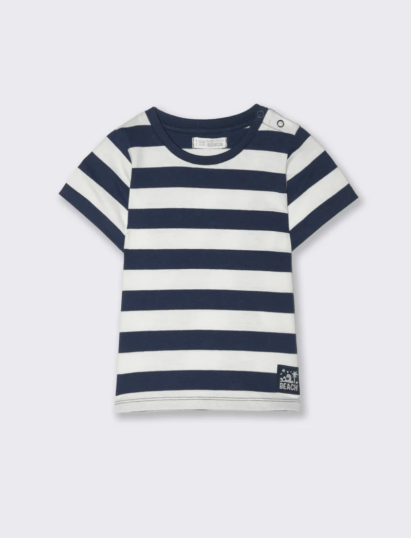 Completo maglietta e pantaloncini da neonato - Blu