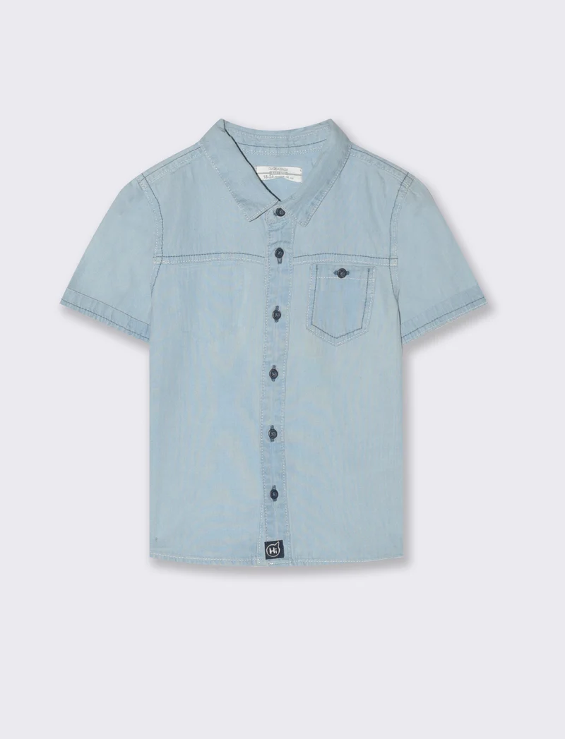Camicia in denim da neonato - Denim chiaro