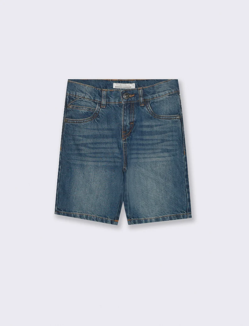 Bermuda in denim da bambino - Denim