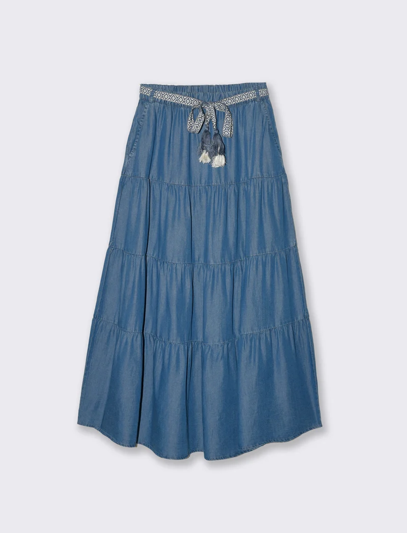 Gonna lunga da donna - DENIM SCURO