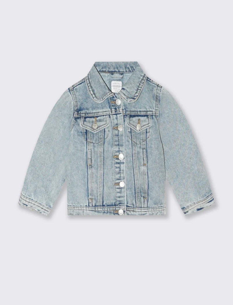 Giubbotto in denim da neonata - Denim chiaro