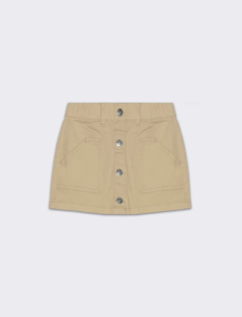 Monigonna in twill da neonata - Beige