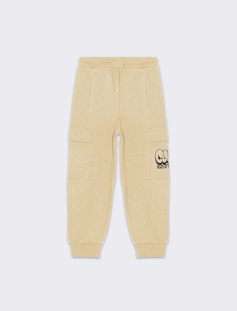Jogger in felpa da bambino - Beige