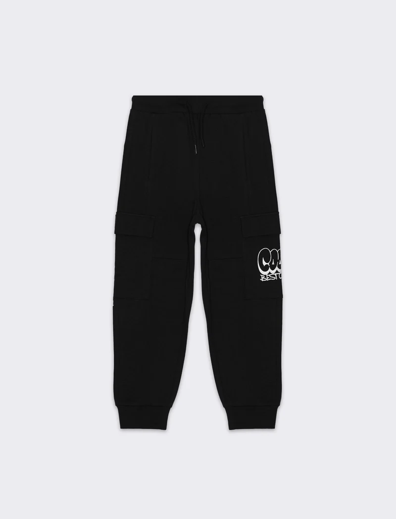 Jogger in felpa da bambino - Nero