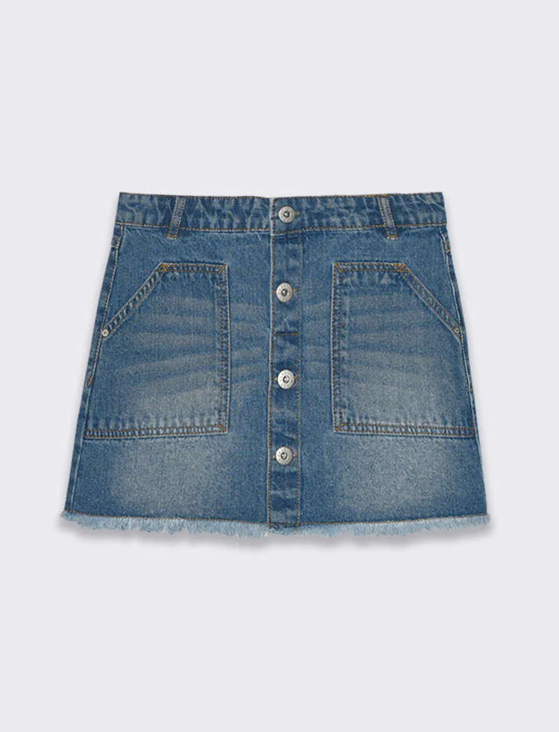 Minigonna in jeans da bambina - Denim