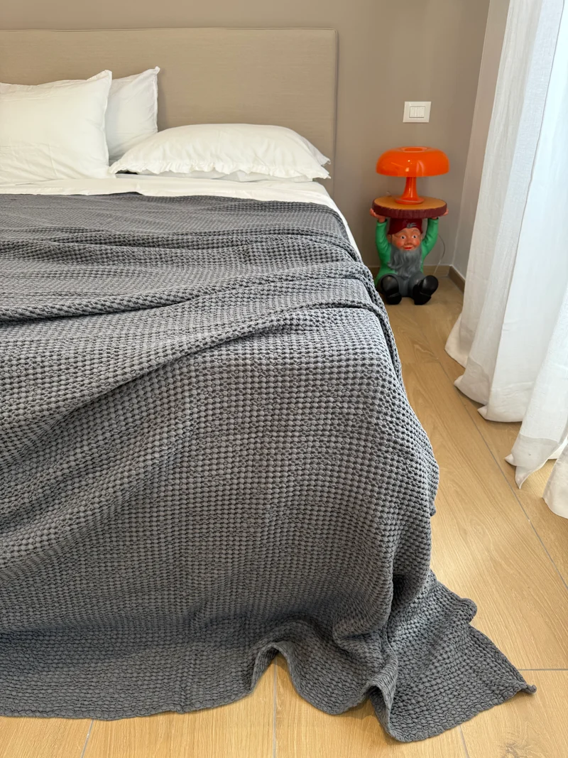 POPUP - Copriletto Stone Washed Nido D'Ape