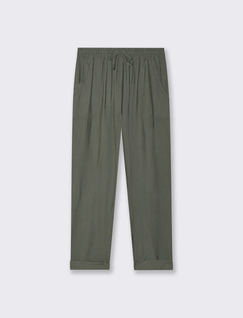 Pantalone con tasche a toppe ed elastico in vita - Ve.milit.
