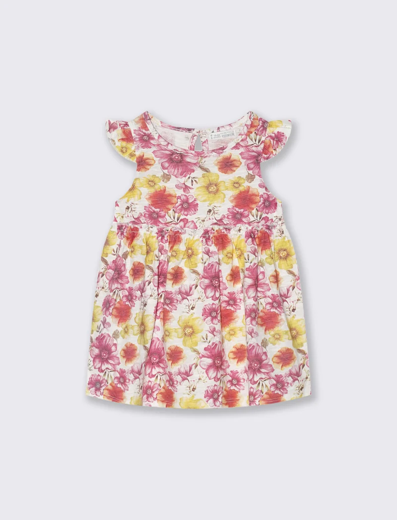 Abito casual a fantasia con rouches - Fantasia