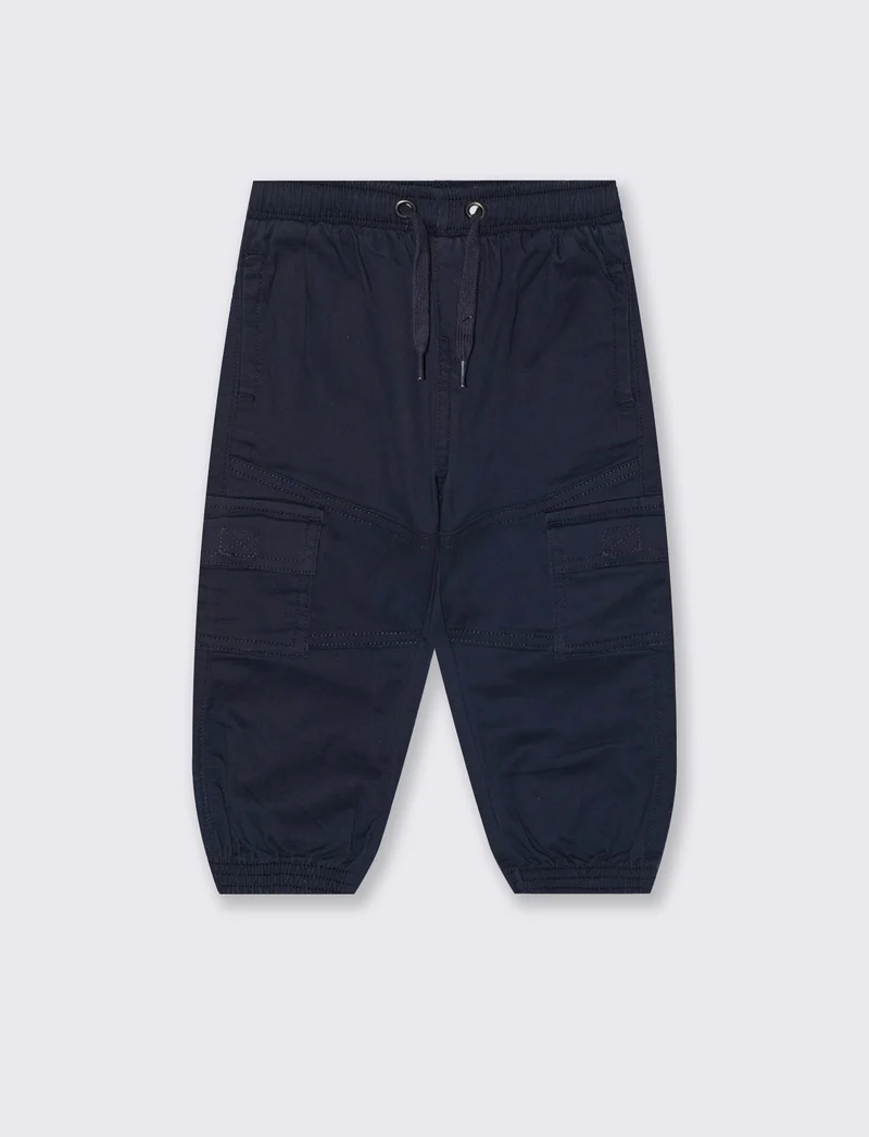 Pantaloni cargo con tasconi laterali - Blu
