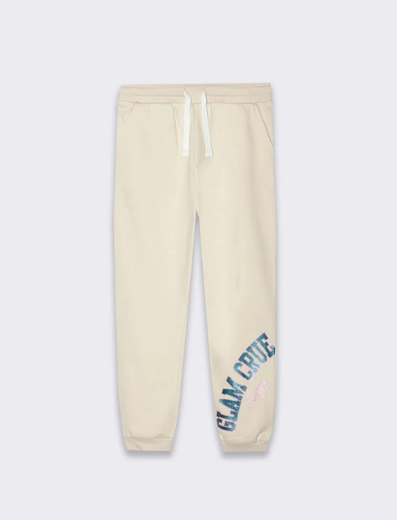 Jogger da bambina - Beige