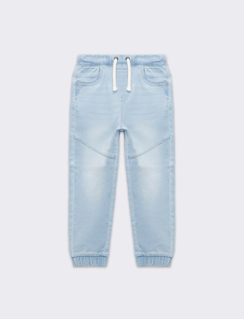 Jogger in denim da bambino - Denim chiaro