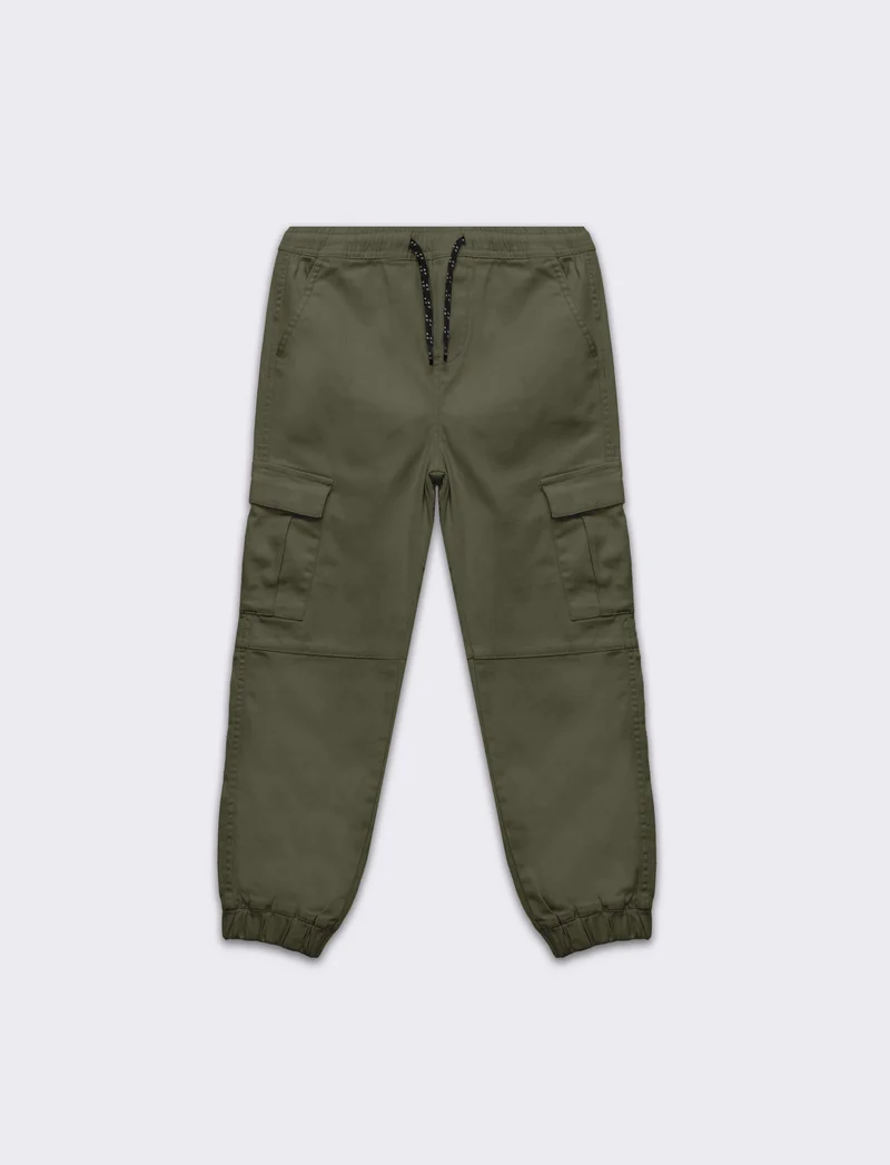 Pantaloni cargo da bambino - Verde militare