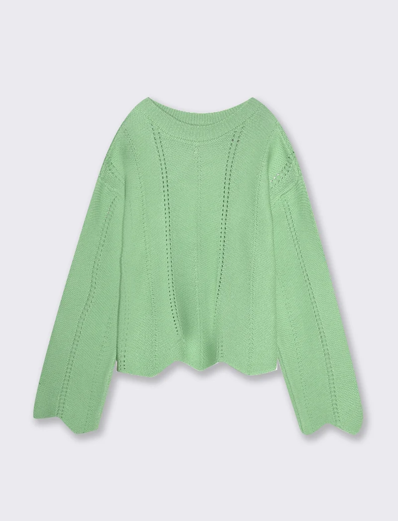 Pullover estivo da bambina - Verde