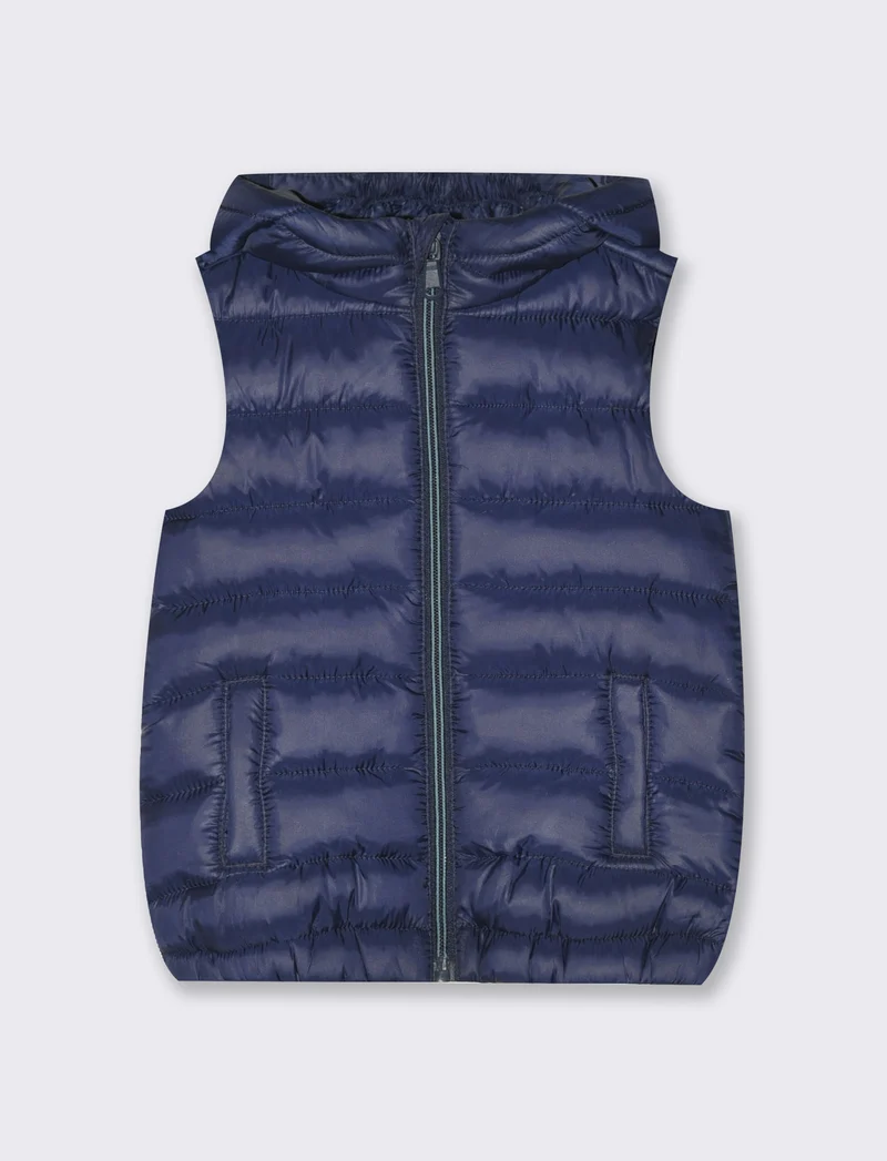 Gilet leggero imbottito da neonato - Blu