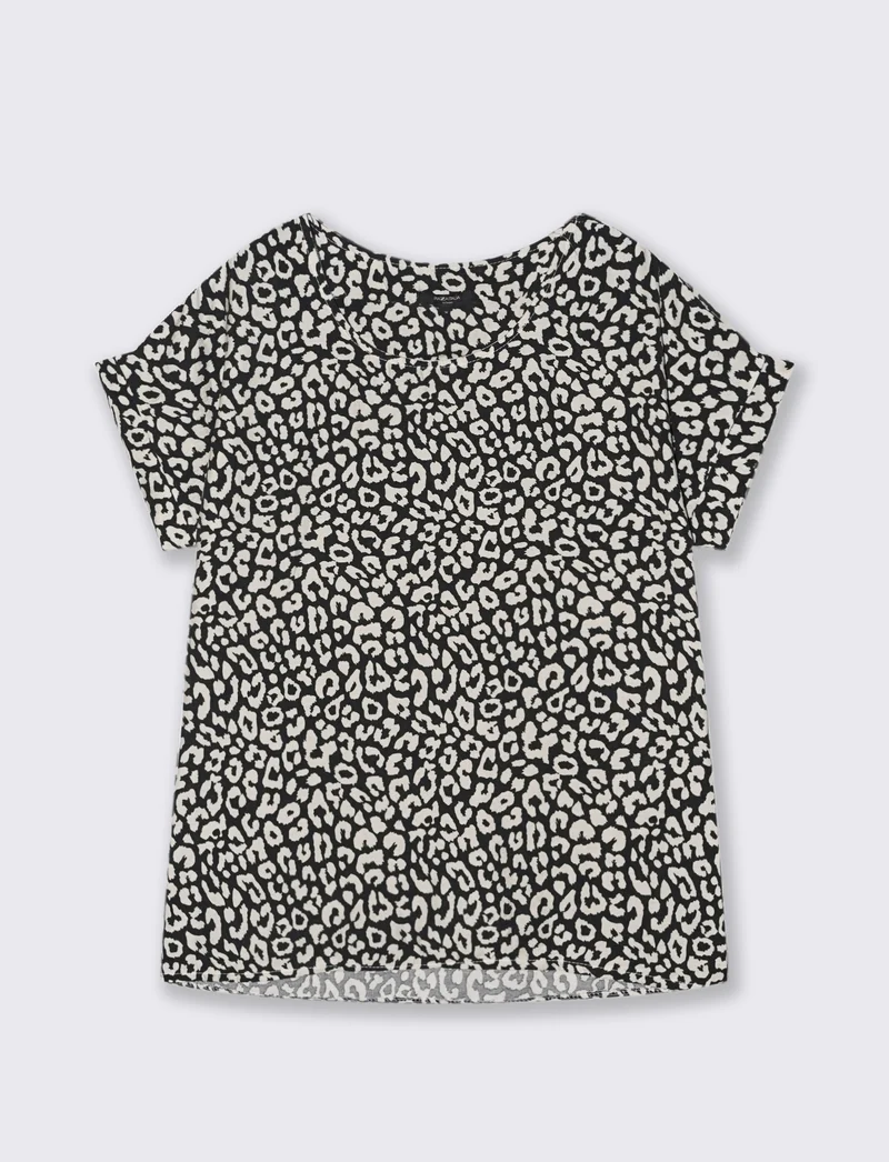 Tshirt stampata con vestibilità over - Maculato